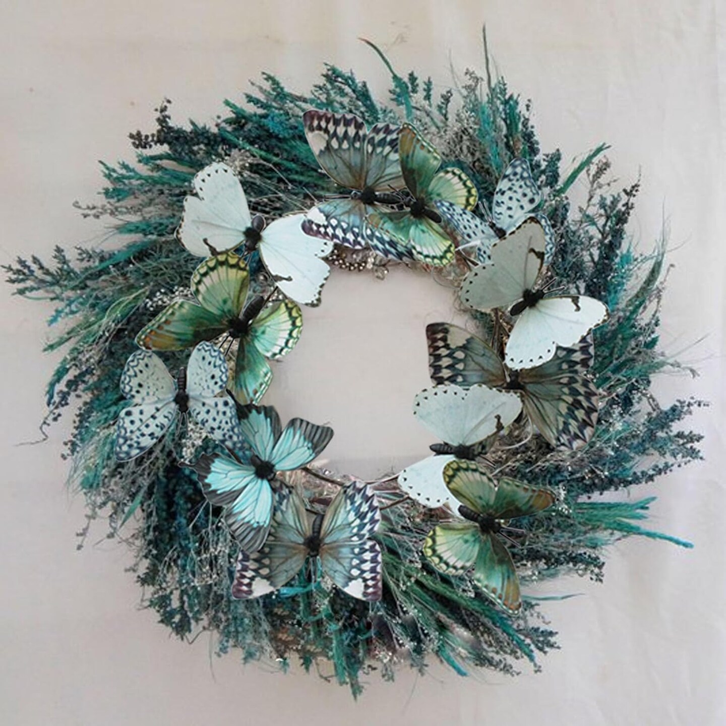 Artificial Butterfly Garland, Fake Butterfly Decorative Vines, DIY 3D Unique Butterfly Hanging Decor for Home Wall Easter Spring Flowers Party Wedding Arch Shopping