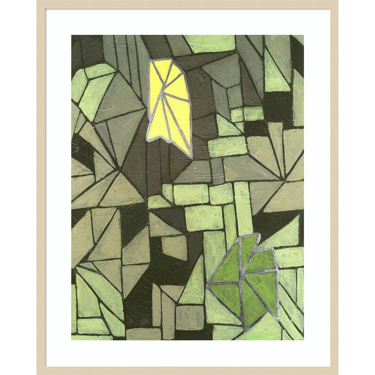 Cubic Prism II by Vanna Lam Wood Framed Wall Art Print