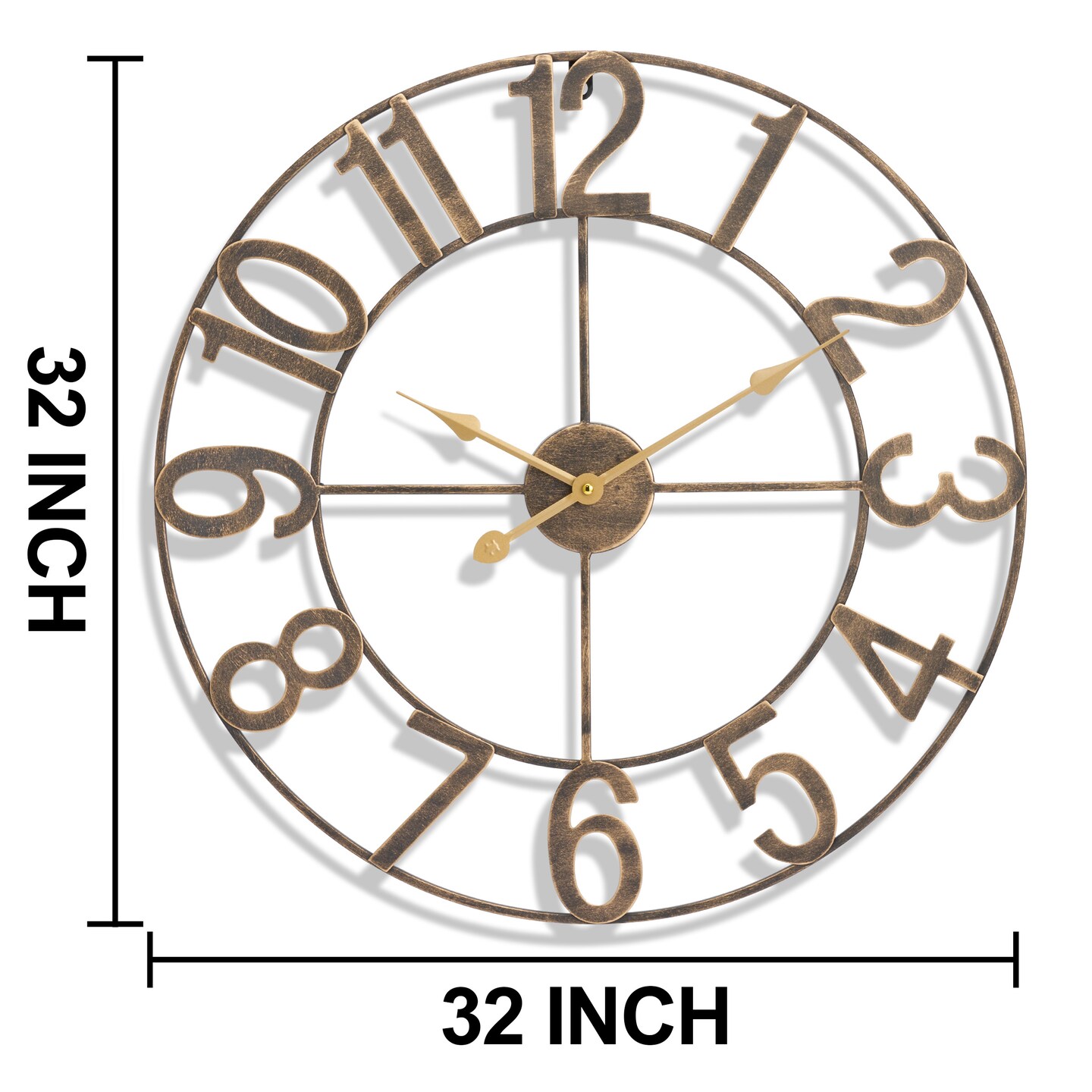Sorbus Large Wall Clock - 32 inch (81 CM) Battery Operated Analog Wall Clock Decorative for Living Room and Kitchen