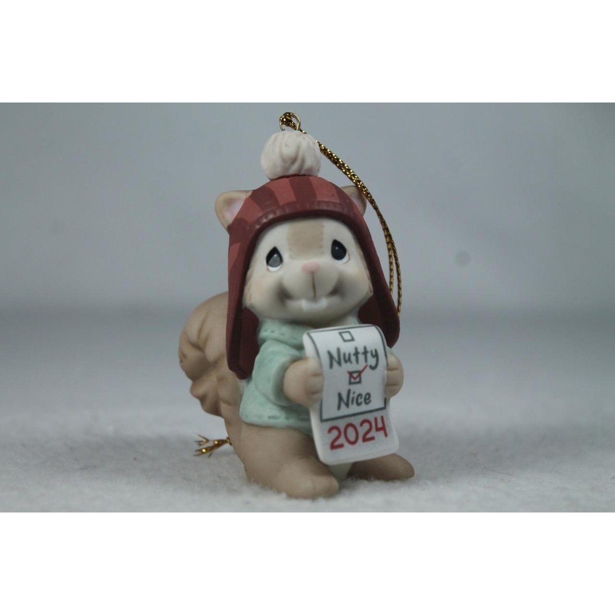 Precious Moments-Have You Been Nutty Or Nice 2024 Animal-Squirrel Orn. 241009