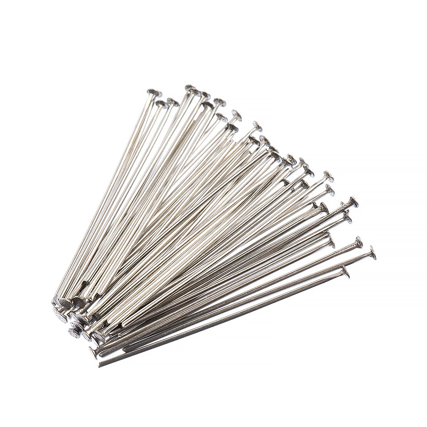 John Bead Stainless Steel Silver Head Pins