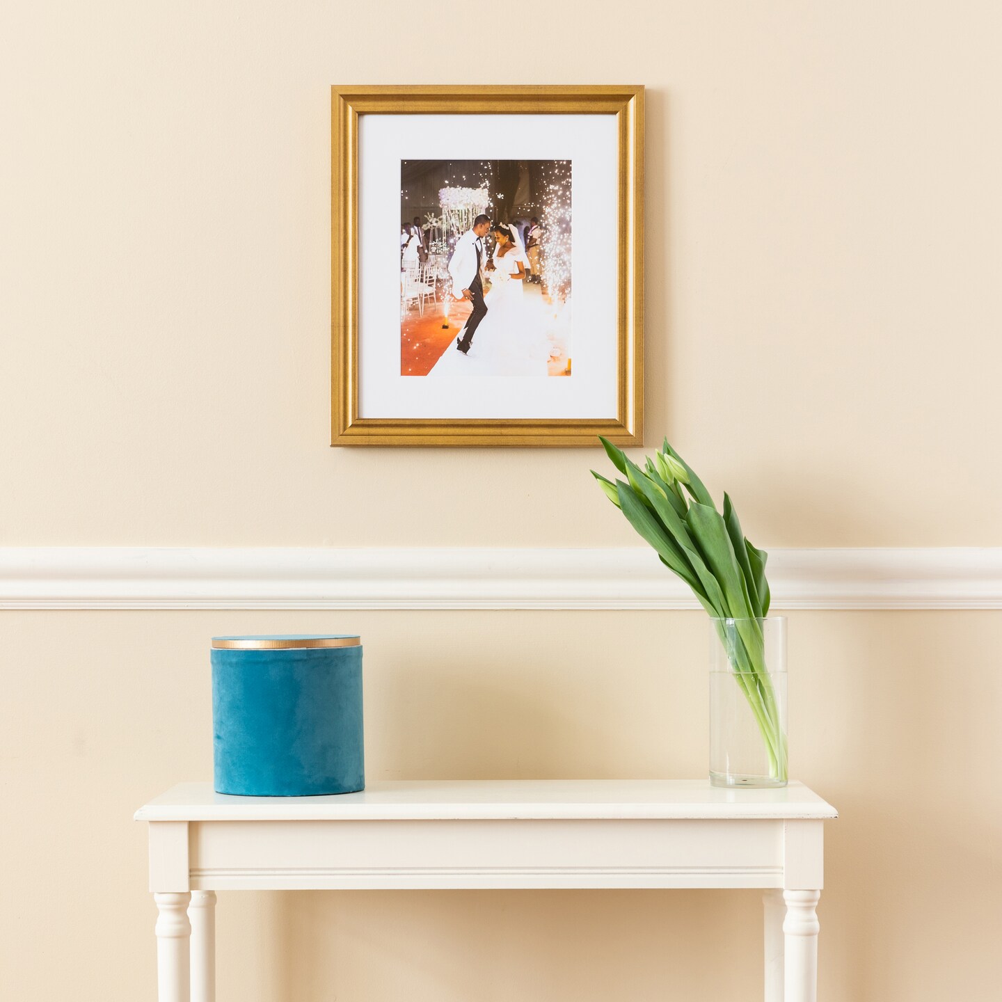 ArtToFrames 8x10 Inch  Picture Frame, This 1.25 Inch Custom MDF Poster Frame is Available in Multiple Colors, Great for Your Art or Photos - Comes with Regular Glass and  Corrugated Backing (A50DY)