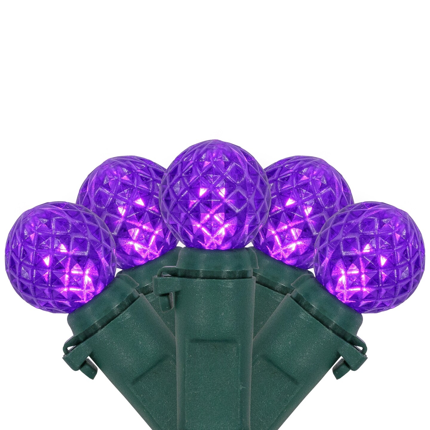Northlight LED G12 Berry Mini Christmas Lights - Purple - 15.9&#x27; - Green Wire - 50ct