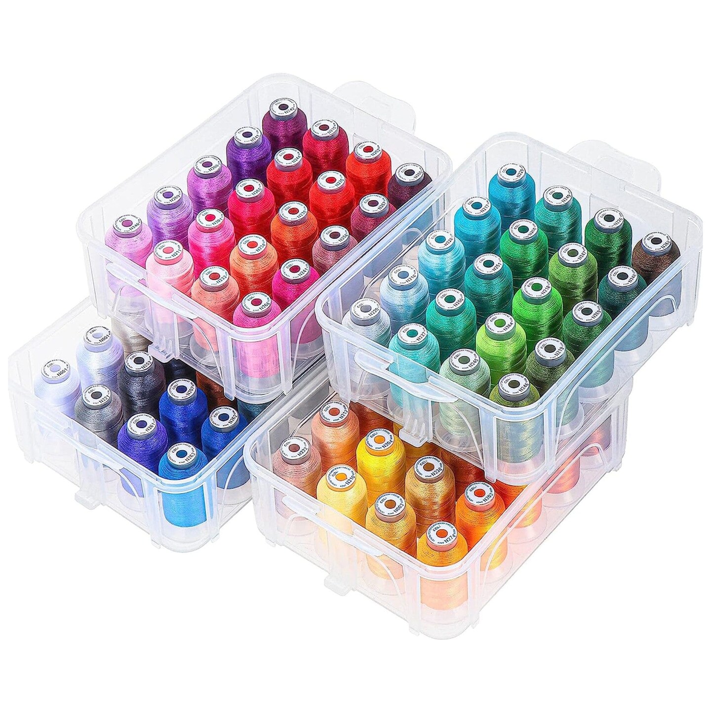 Bernette B44 FUNLOCK Overlock Serger Sewing Machine with 80 Thread Spool Bundle