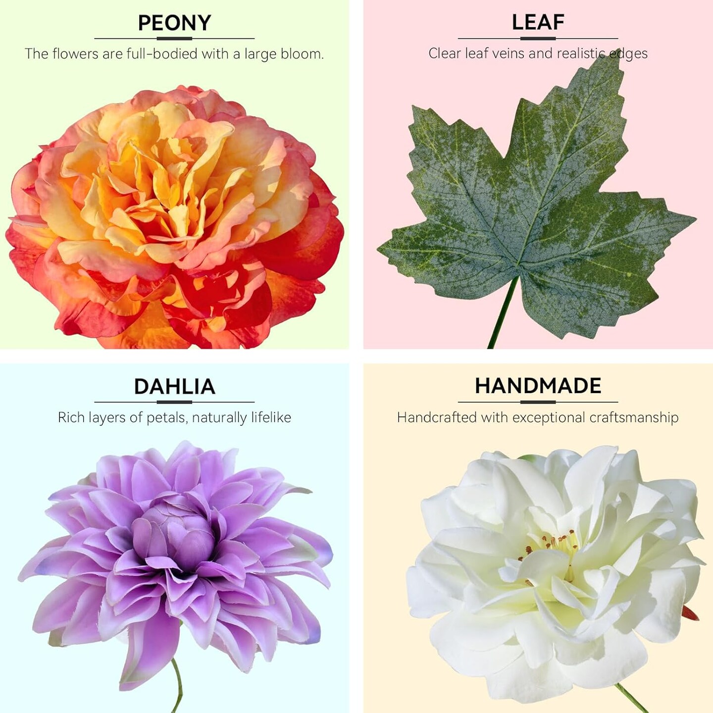 Spring Wreaths for Front Door 24 Inch Spring Wreath with Peony, Dahlia, and Rose