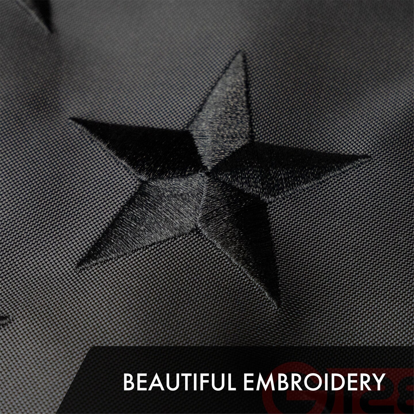 G128 - All Black American USA US Flag 3x5 ft Embroidered Stars Sewn Stripes Brass Grommets