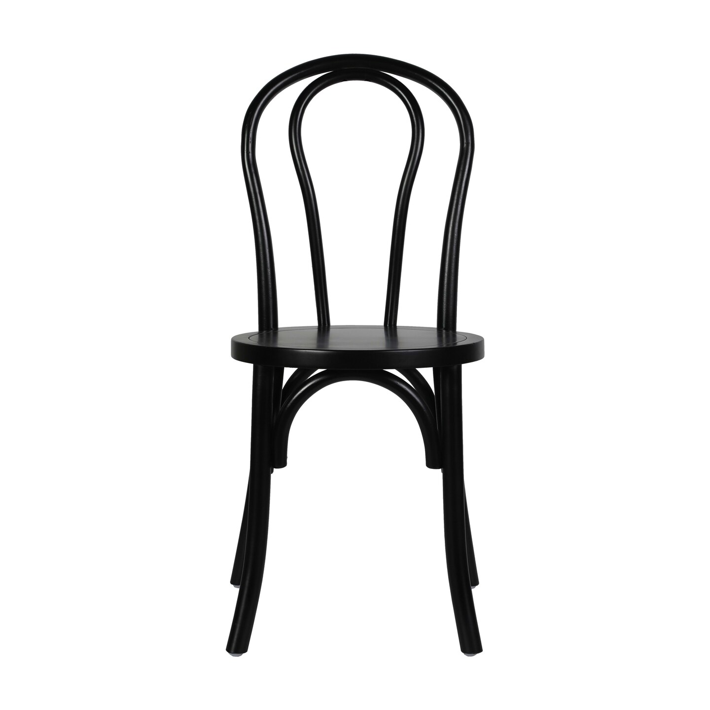 Merrick Lane Lowry Thonet Style Solid Wood Dining Chair with Stackable Design and Elegant Finish