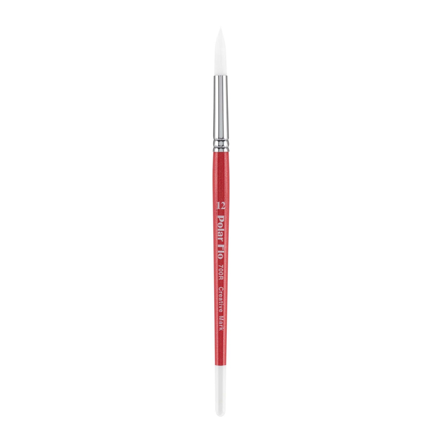 Creative Mark Polar Flo Professional Watercolor Brushes - Round - Short Handle, Nickel-Plated Seamless Brass Ferrule - Art Paint Brushes for Acrylic Painting, Watercolor, Gouache, and More