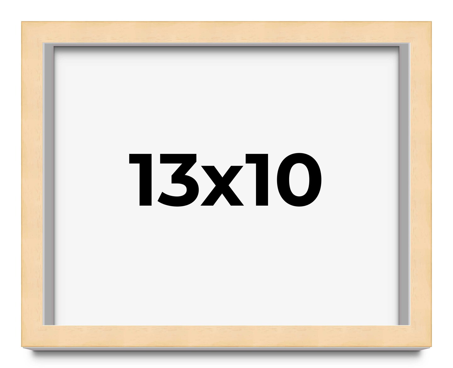 Photo Size Classic Modern Yellow Frame - UV Acrylic, Foam Board Backing, Hanging Hardware