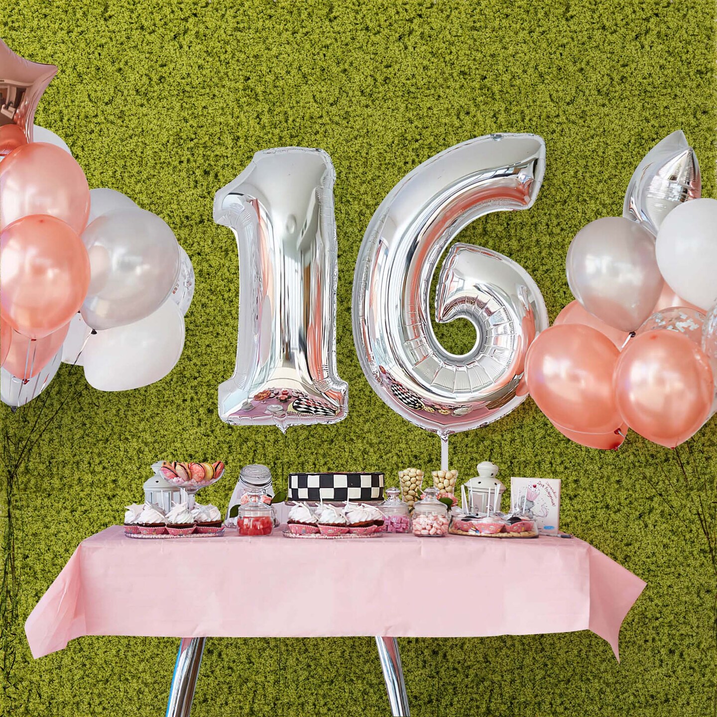 Costway 12 PCS Faux Green Moss Panels withInsertable Branches Stable X-shaped structure Ligth Green/Dark Green