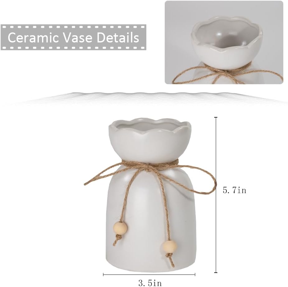 Spring Tabletop Decor – Artificial Dahlia & Hydrangea Flower Arrangement with Ceramic Vase, Silk Faux Flowers Centerpiece for Dining Table, Home & Office Decoration (Pink)