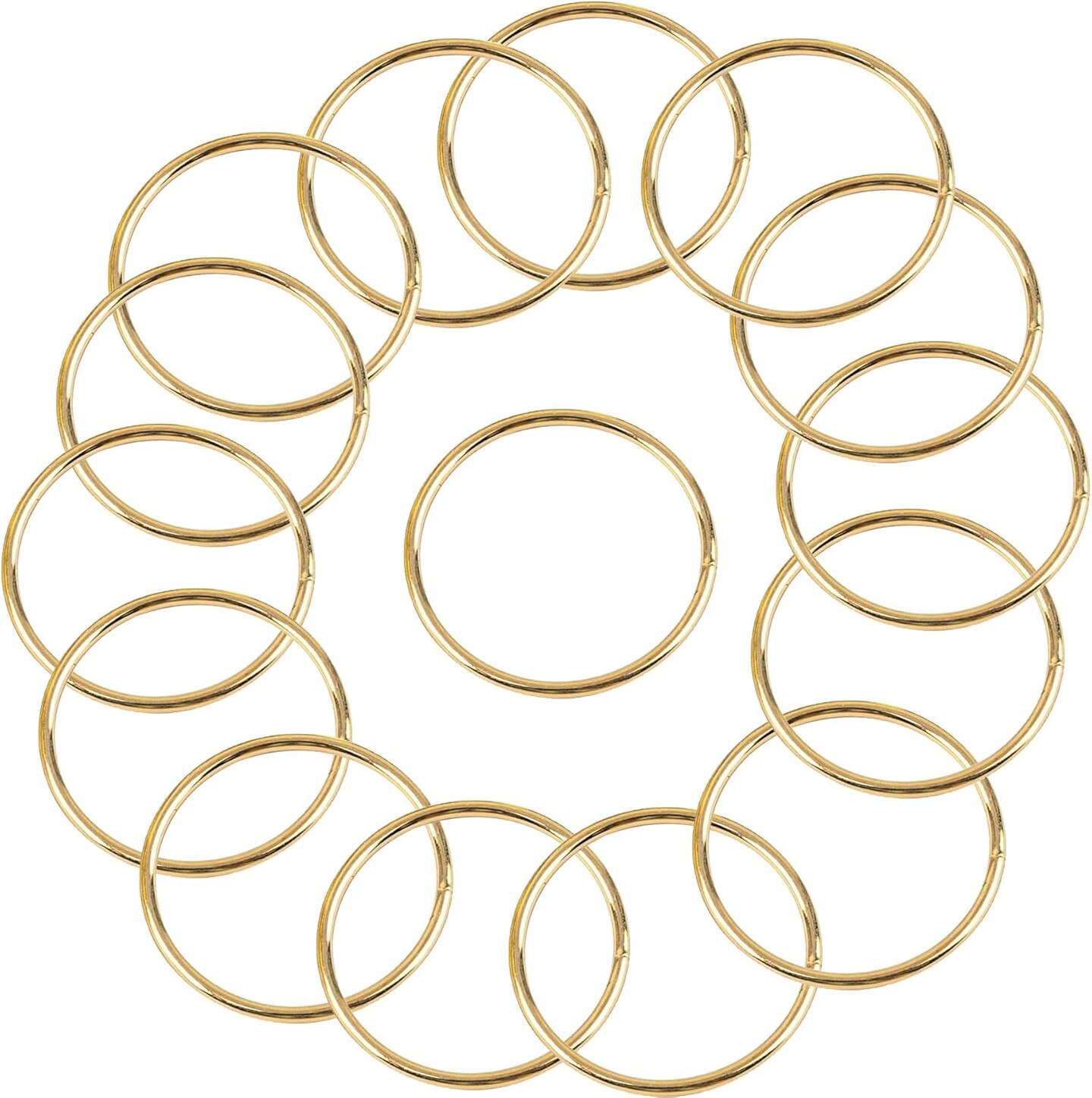 15Pcs Macrame Hoops Ring
