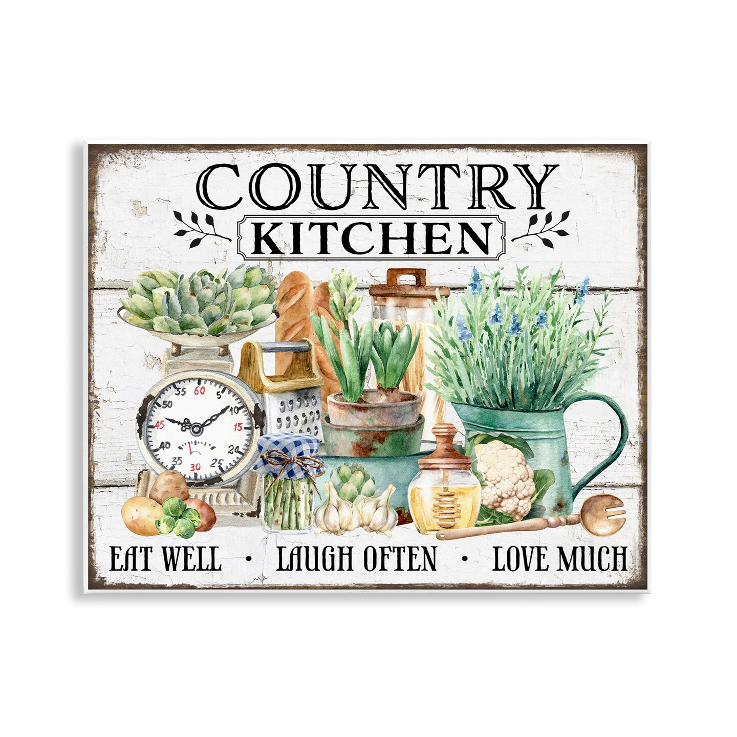 Stupell Industries Country Kitchen Still Life Wall Plaque Art Design by Creatif Belle
