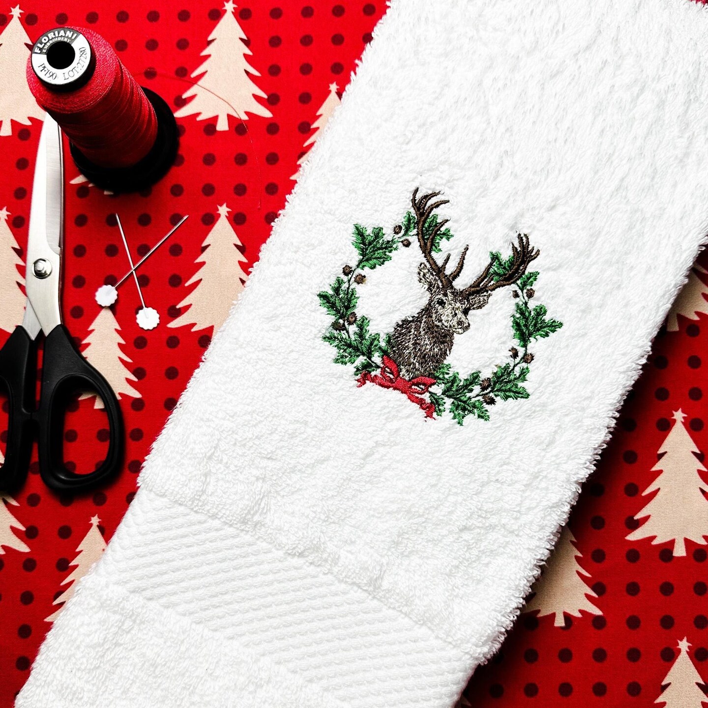 Reindeer hand towels sale