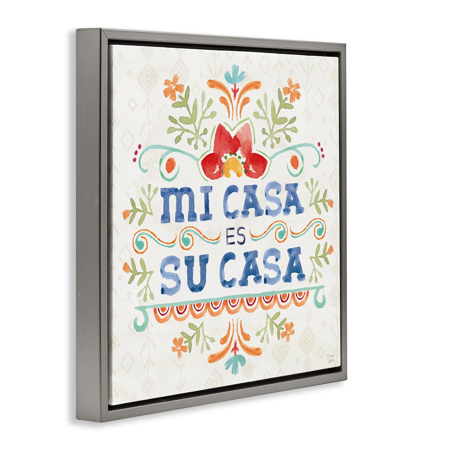 Stupell Industries Su Casa Hogar Acogedor Framed Floater Canvas Wall Art