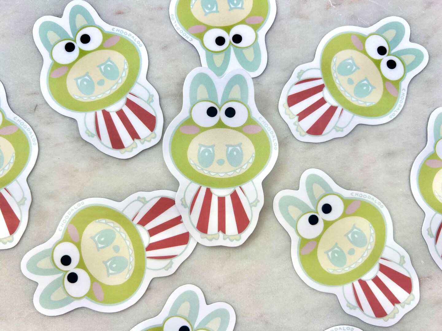 Labubu Vinyl Sticker Set | Labubu x Sanrio Friends | Set of 8