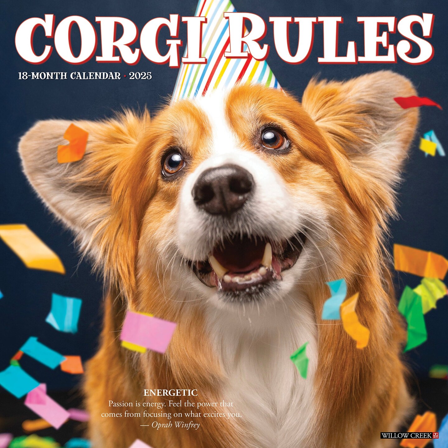 Corgi Rules 2025 Wall Calendar