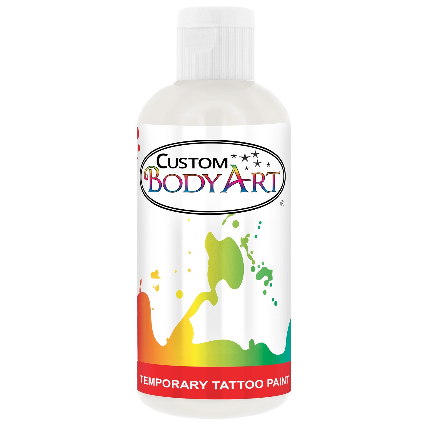 White Airbrush Body Paint 8oz - Alcohol-Based, Waterproof, Body Paint for Adults, Cosplay, Temporary Tattoos
