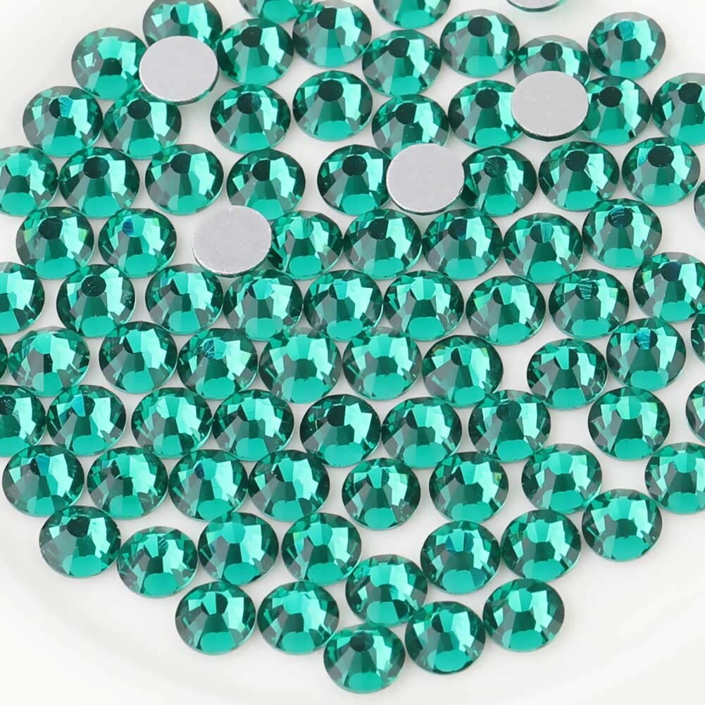 Flat Back Crystal Rhinestones round Gems, Black (4.6-4.8Mm) Ss20/1440Pcs