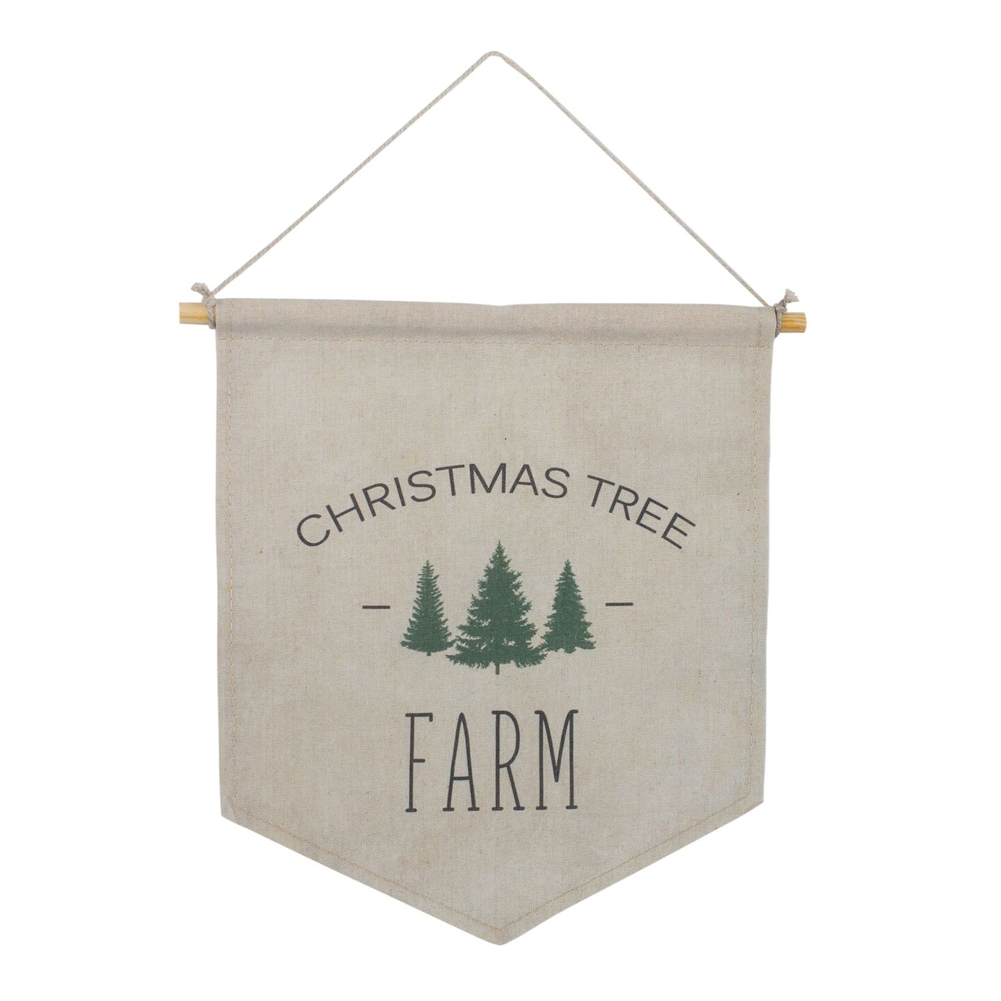 Melrose Set of 2 Christmas Tree Farm Wall Banners 11.75&#x22;