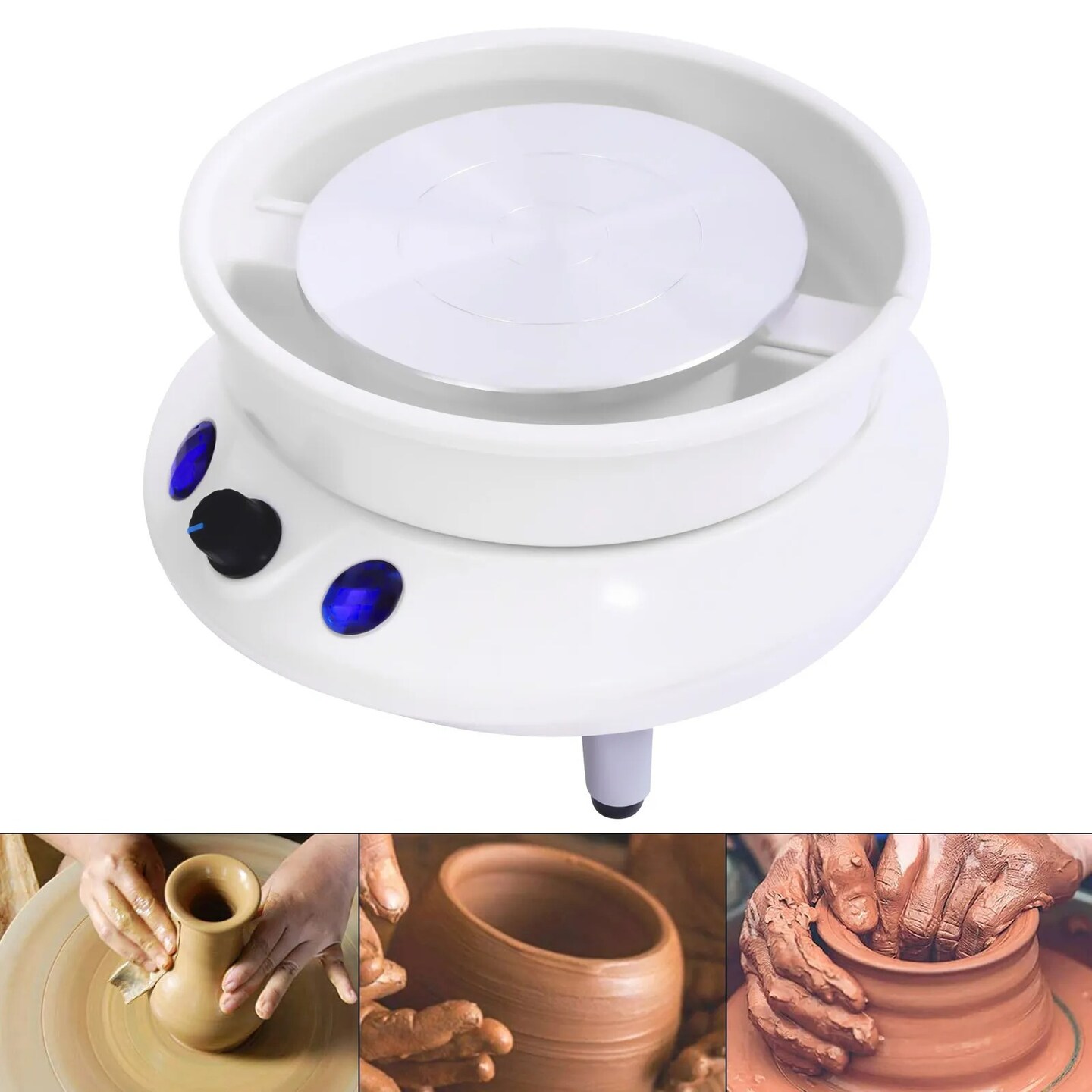 Electric Pottery Wheel Forming Machine 110V Ceramic Work Clay Art Craft Machine