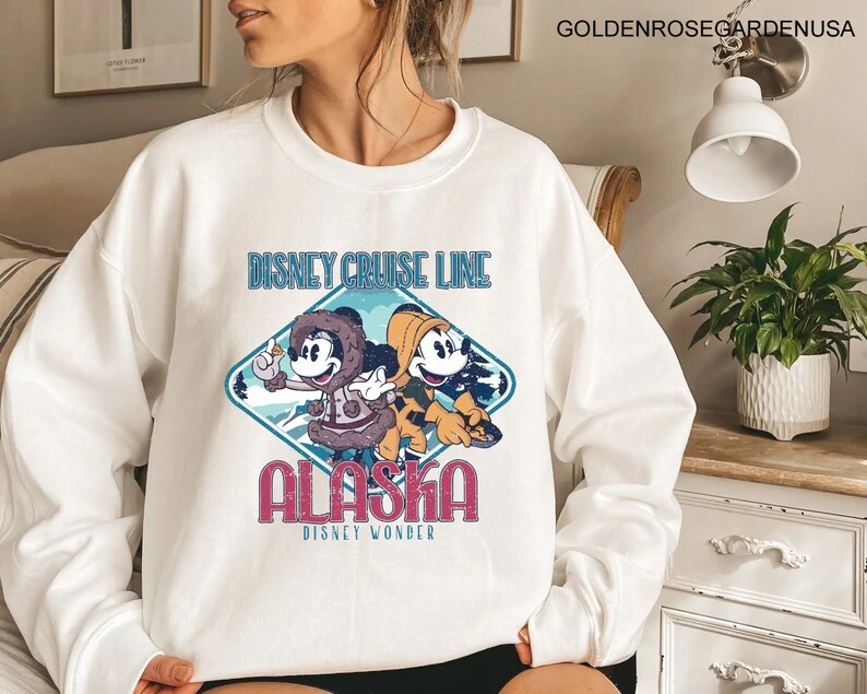 Alaska Cruise Line Sweatshirt Mickey Minnie Disney Alaska Cruise Sweatshirt Alaska Cruise 2024 Sweatshirt Disney Alaska Cruise Shirt MakerPlace by Michaels