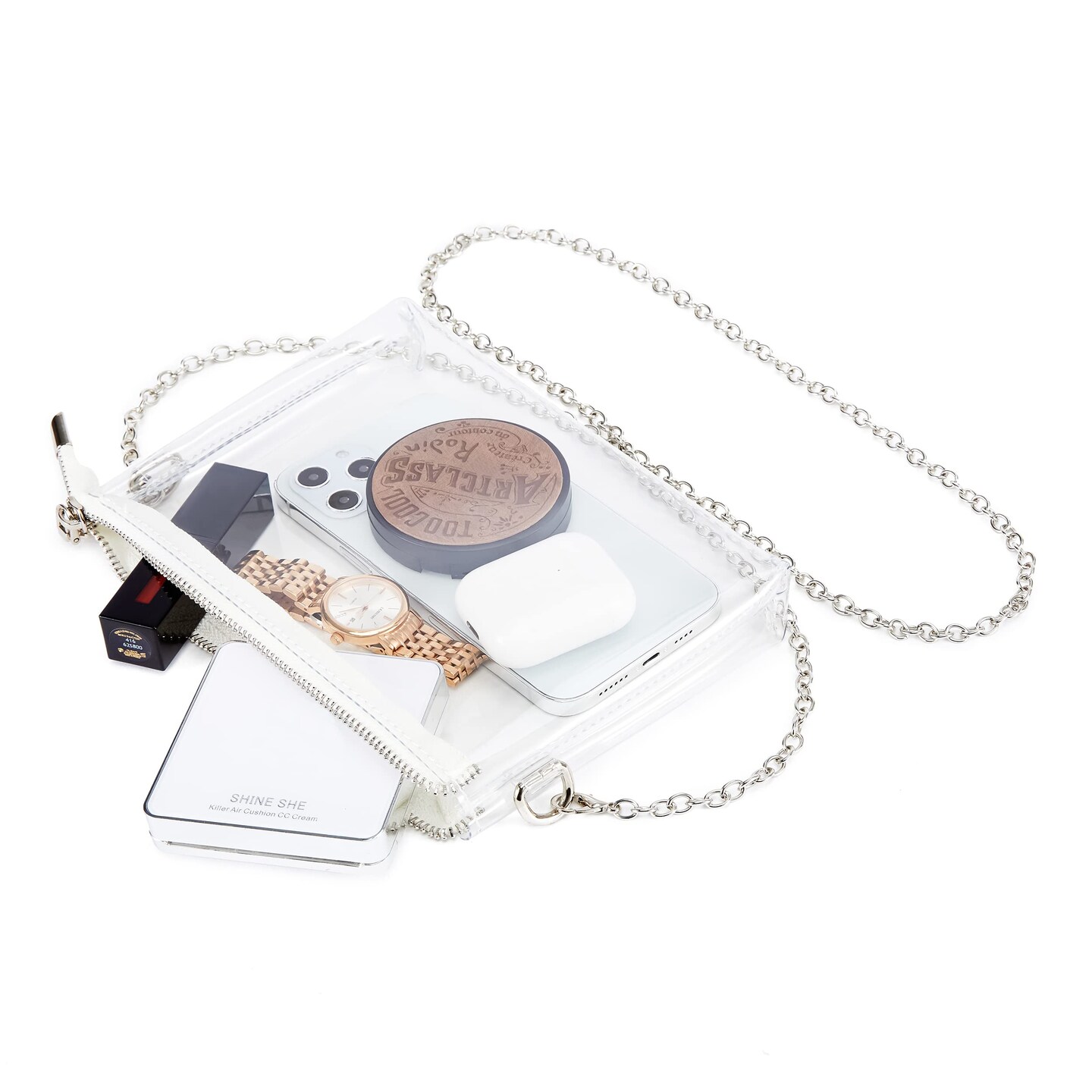 Clear Bag Stadium Approved: Suit for Quick Security Check - Small Transparent Purse for Women