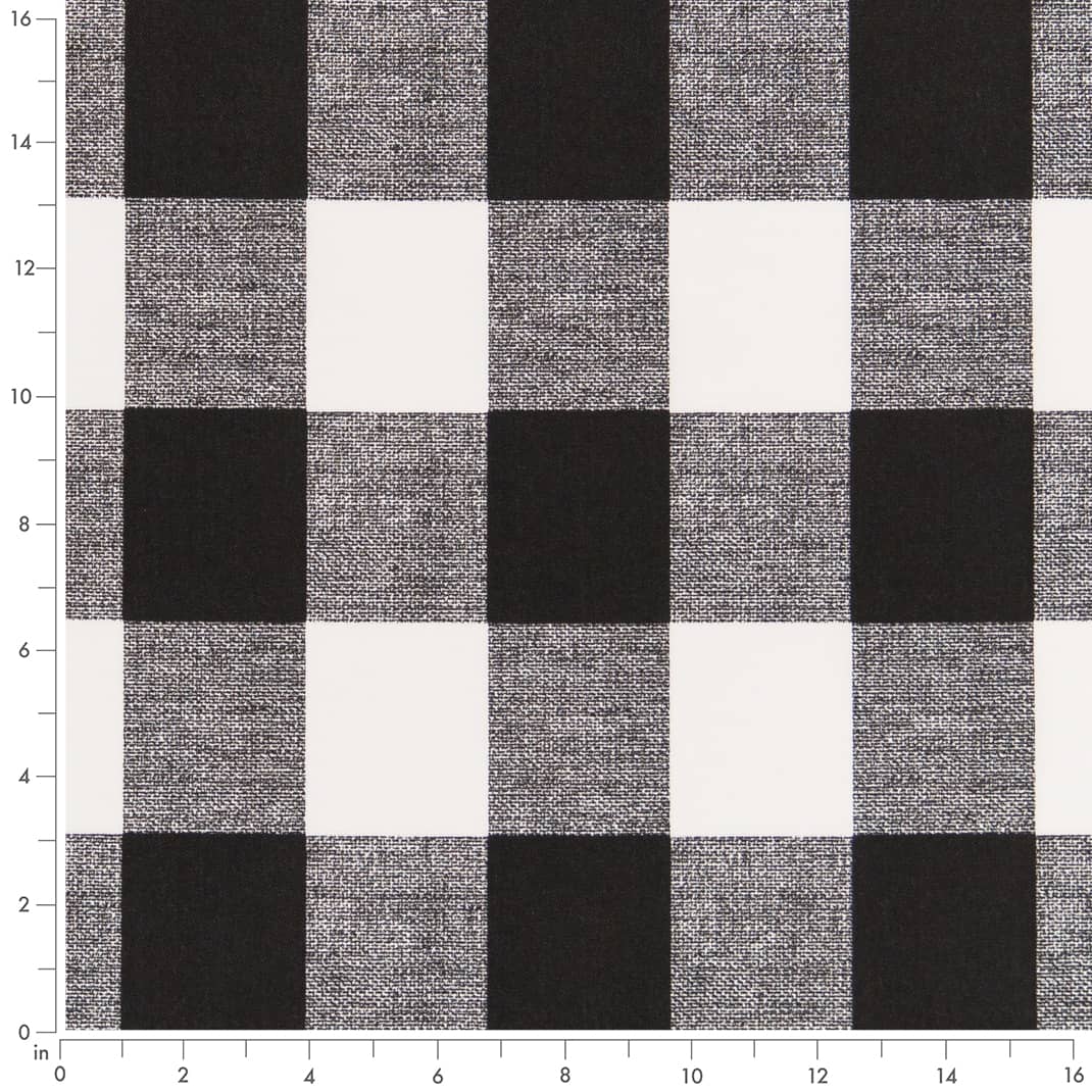Black - Black Check & Houndstooth,Plaid Upholstery Fabric 54 Inches"