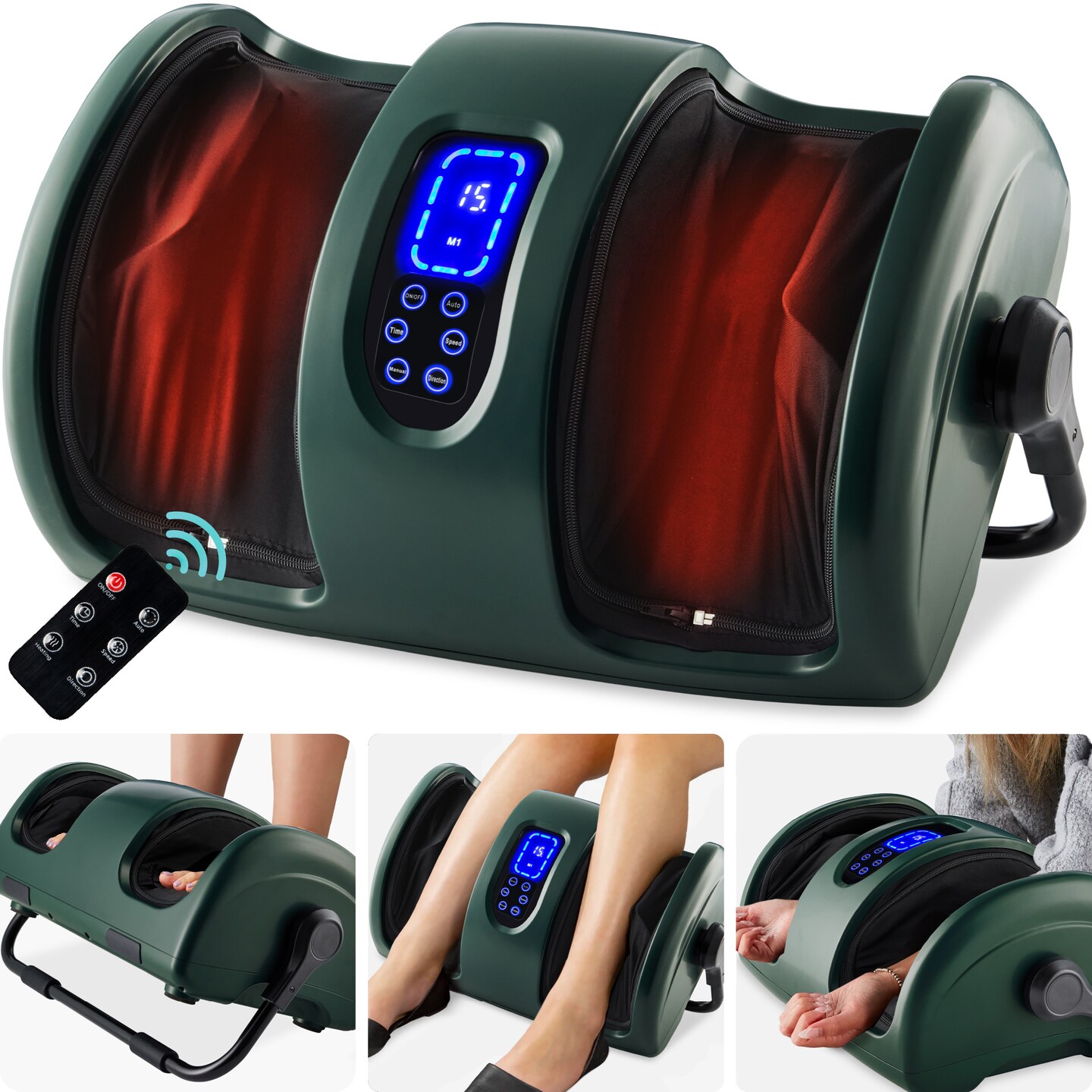 Best Choice Products Foot Massager Machine, Therapeutic Reflexology Massager w/ High-Intensity Rollers