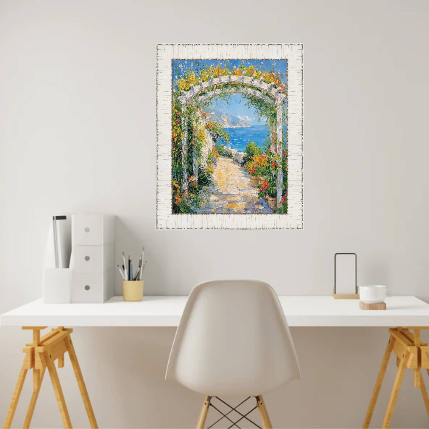 White Birch Wood Scoop Picture Frame 20x28 frame