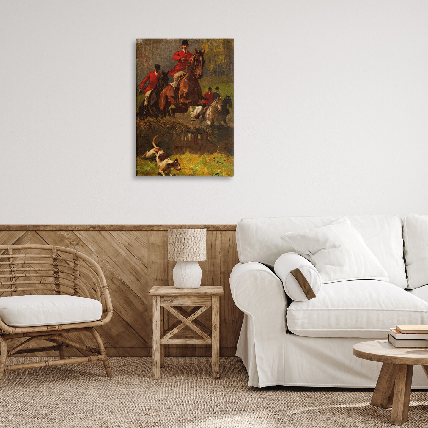 Stupell Industries Classic Hunting Dog Scene Canvas Wall Art Design by Tina Higgins Designs, Inc.