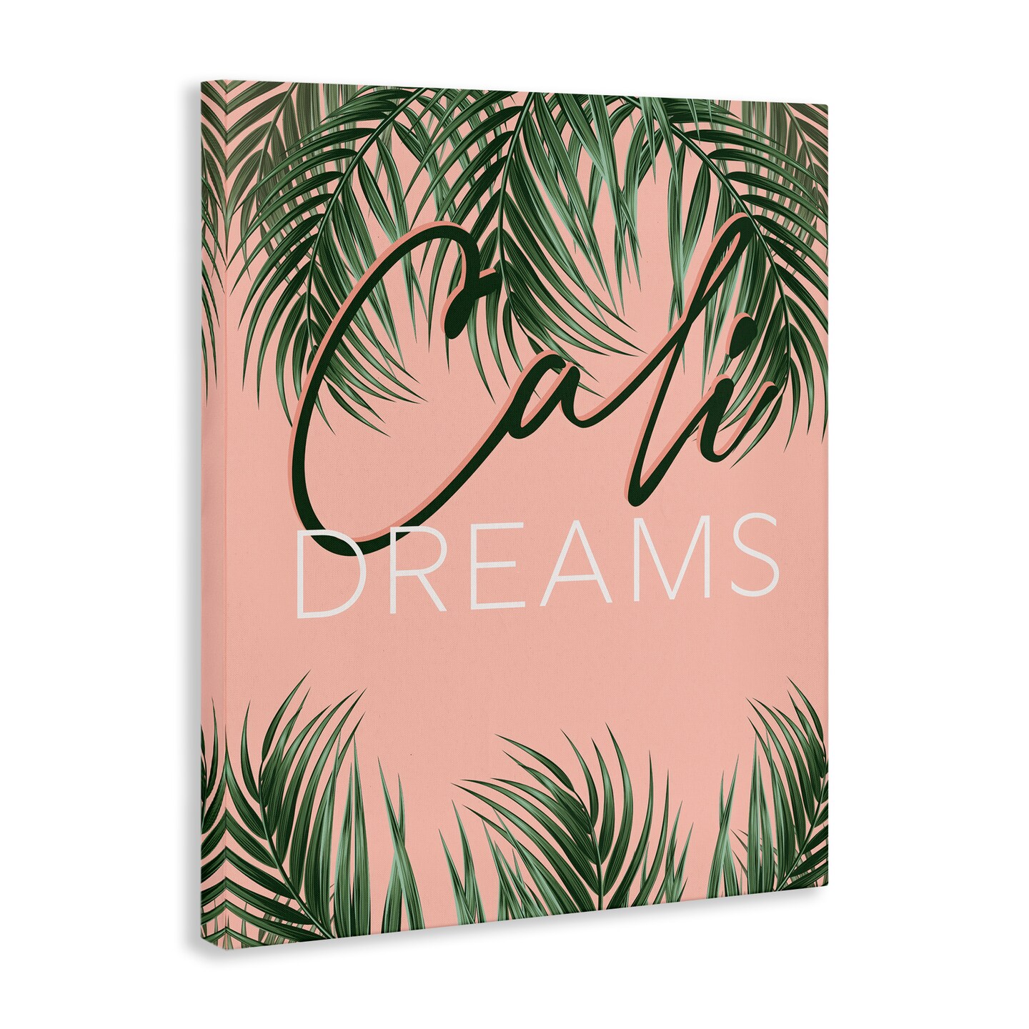 Stupell Industries Cali Dreams on Palms Canvas Wall Art Design by Angela Nickeas