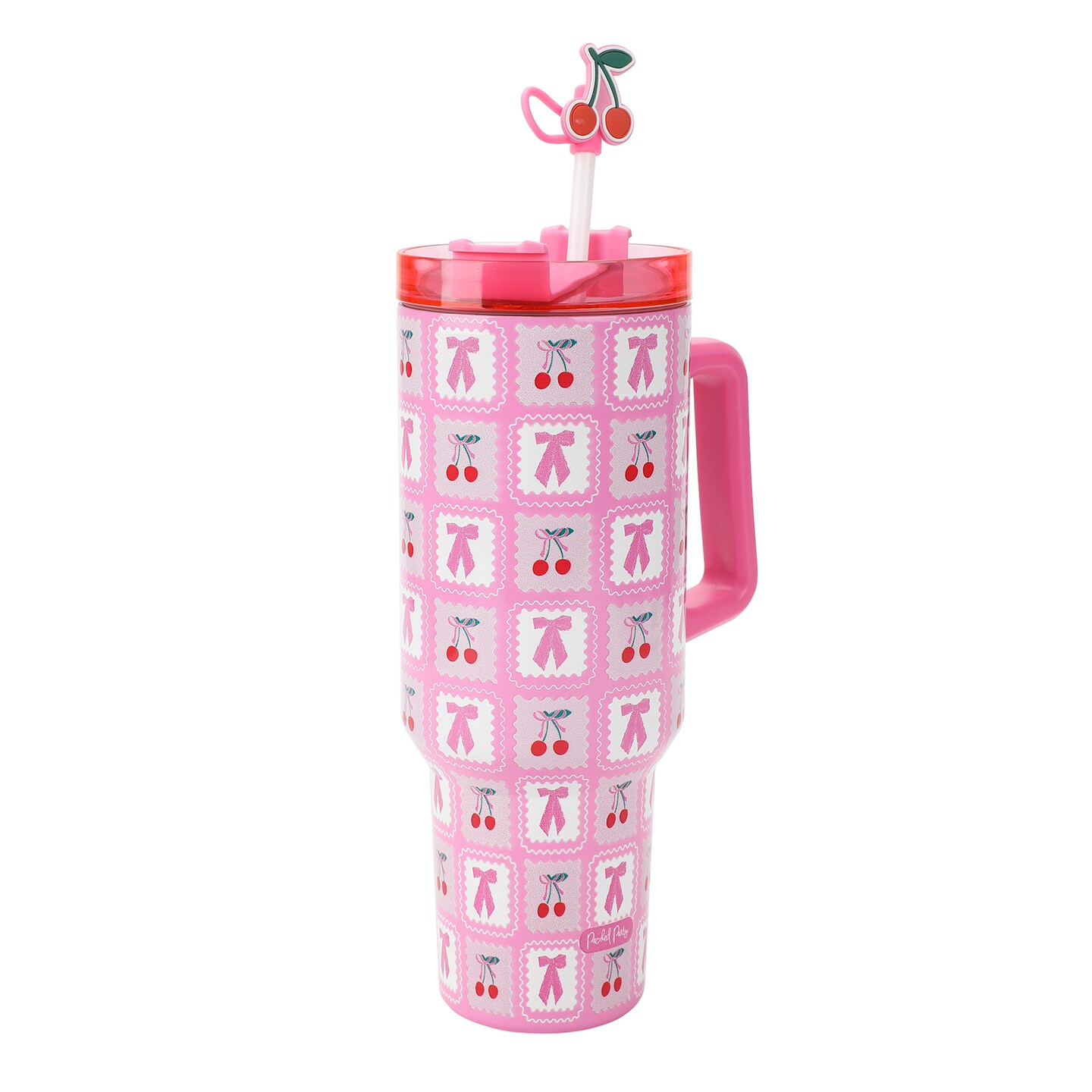 Packed Party Cherries 40oz Pink Tumbler