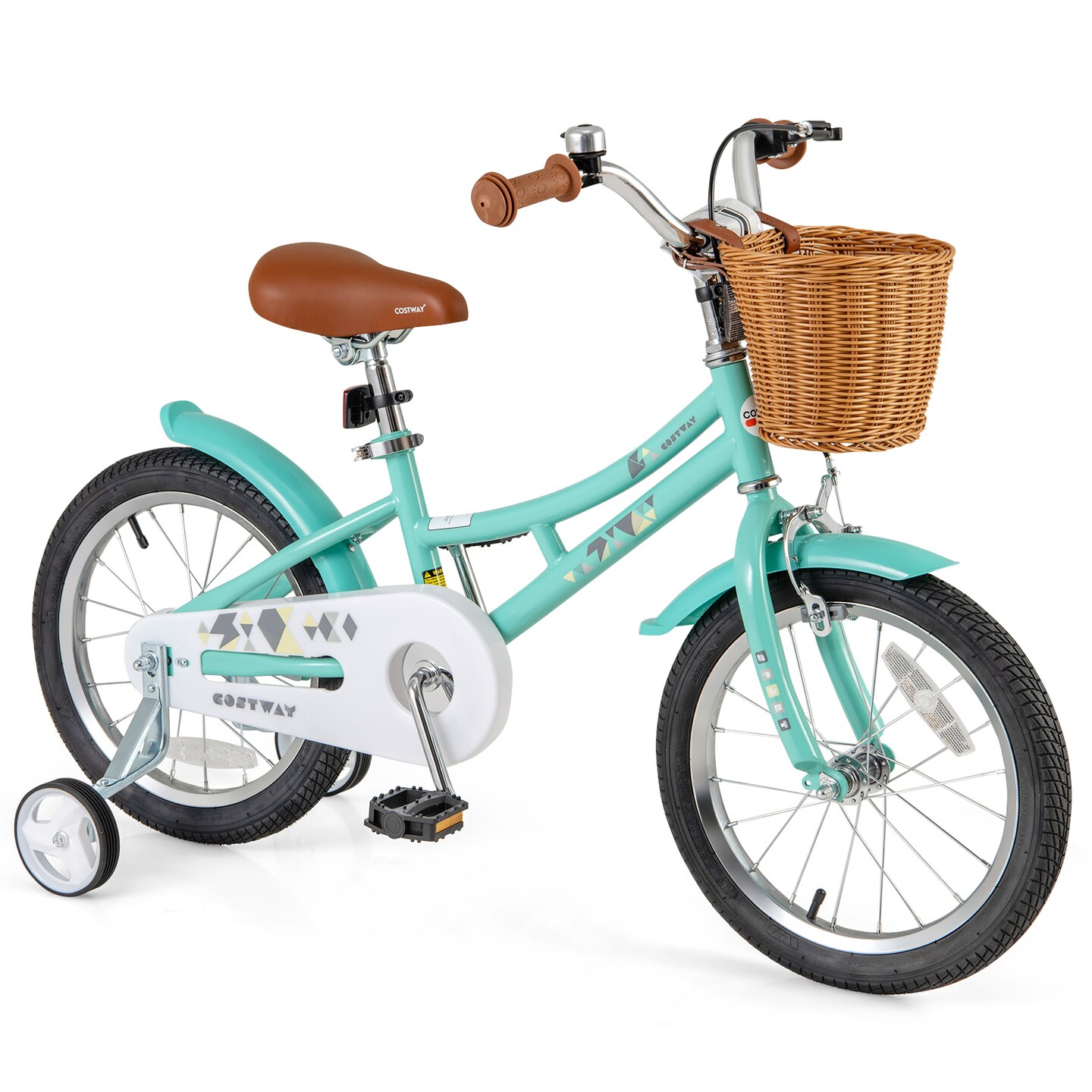 Kids Bike Adjustable Bicycle with Reflectors and Bell for Children 4-8 Years Old
