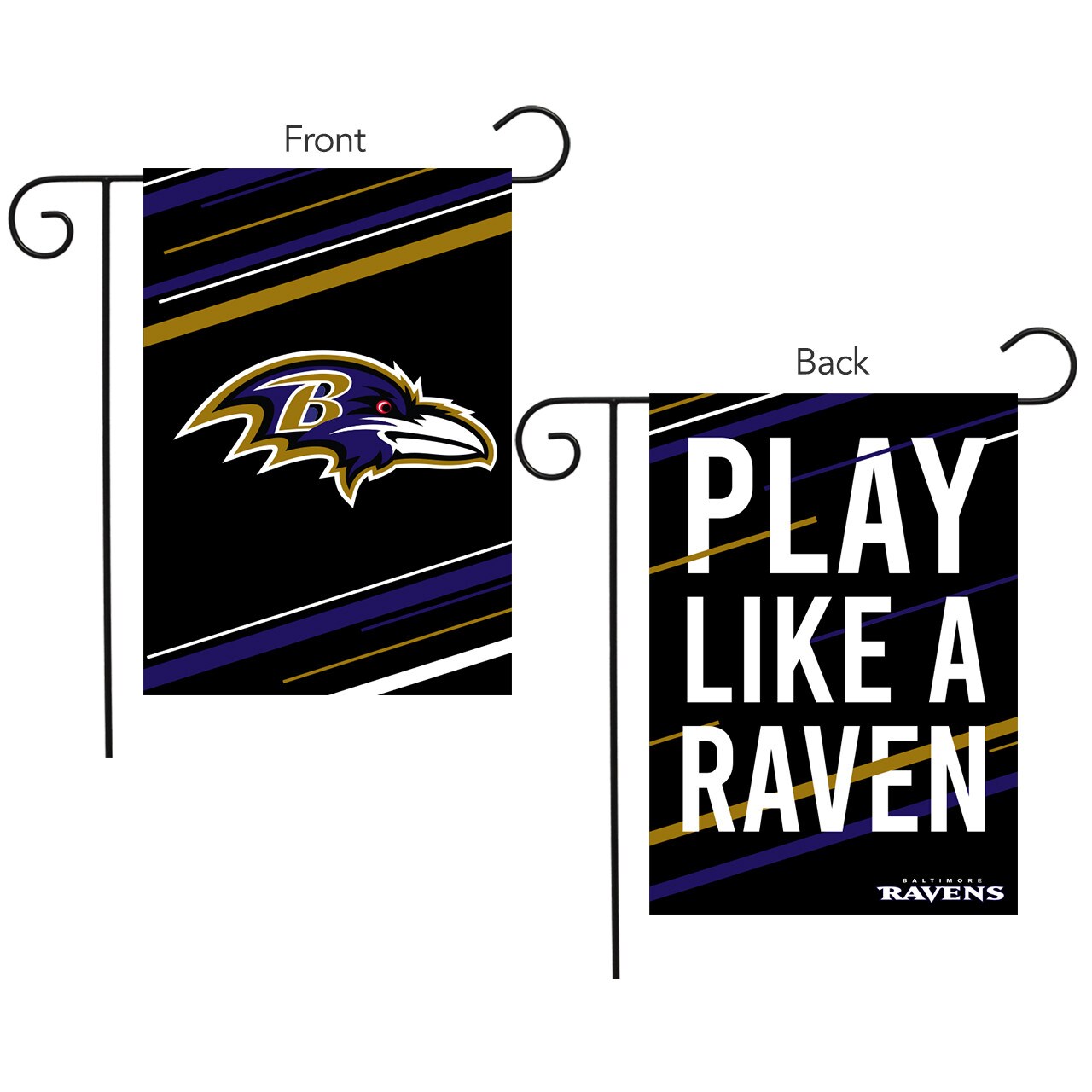 Baltimore Ravens Slogan NFL Licensed Double-Sided Garden Flag