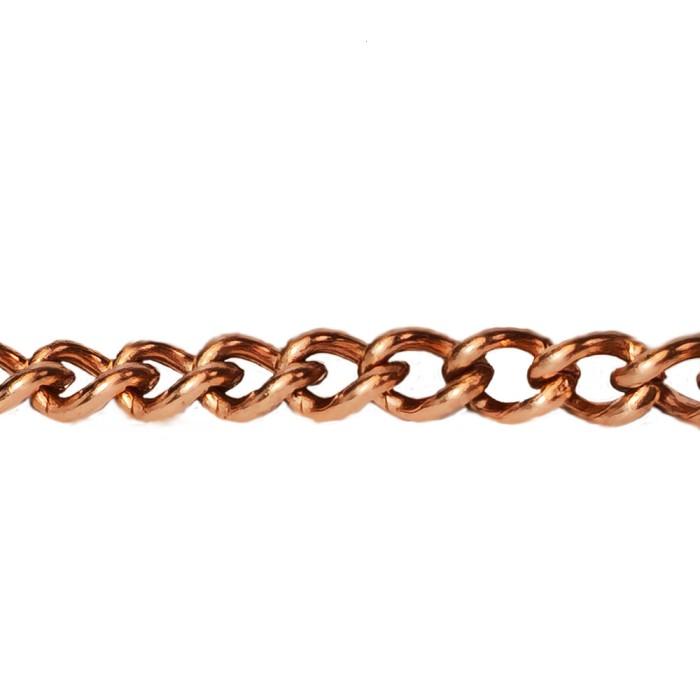 Decorative Chain - Solid Copper 4.3mm x 6.06mm - 10&#x27; per Unit
