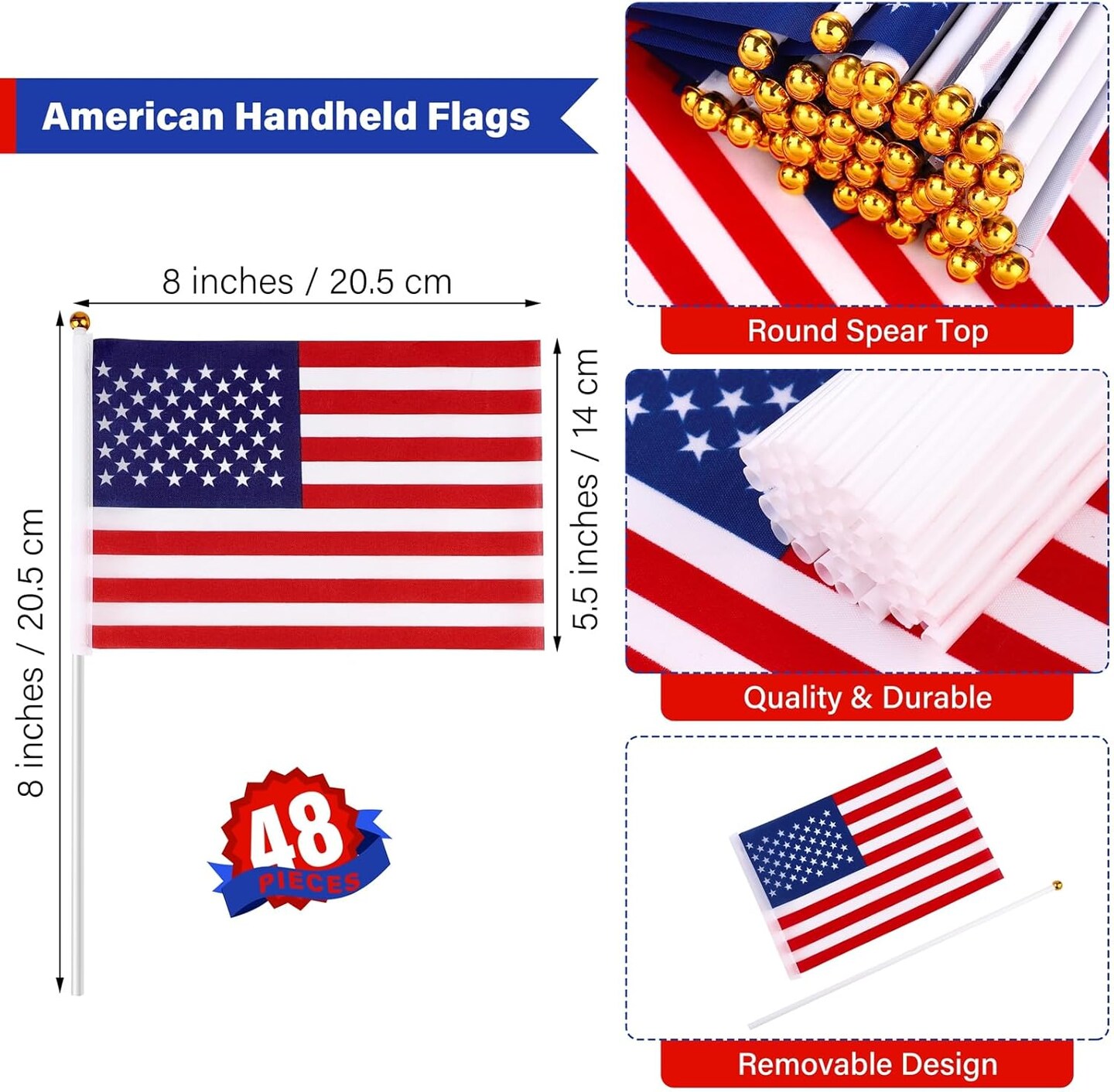 144 Pieces Memorial Day Ribbon Pins Patriotic Red White Blue Stripe Ribbon Pin with Star Patriotic Decorations Memorial Day Veterans Day Gift for Women Men