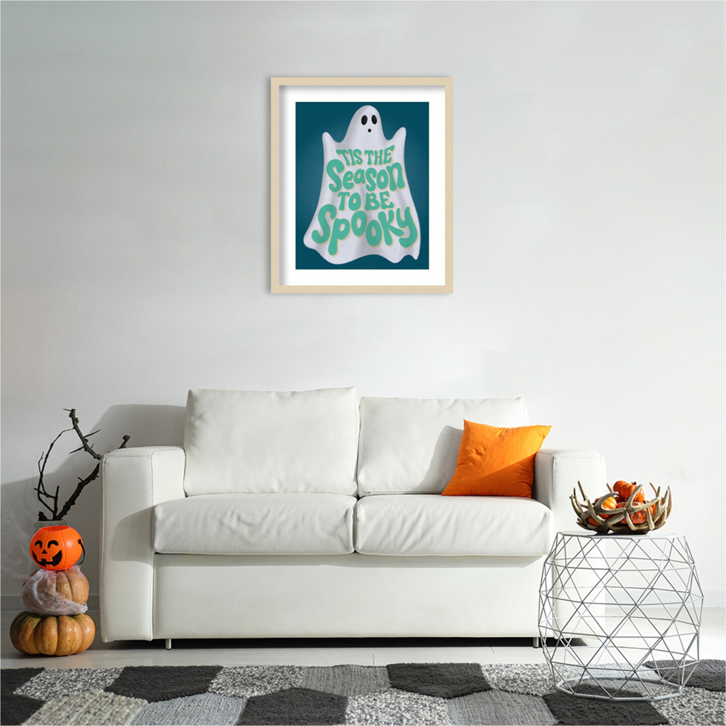 Hometown Halloween VII by Softshell Studio Wood Framed Wall Art Print