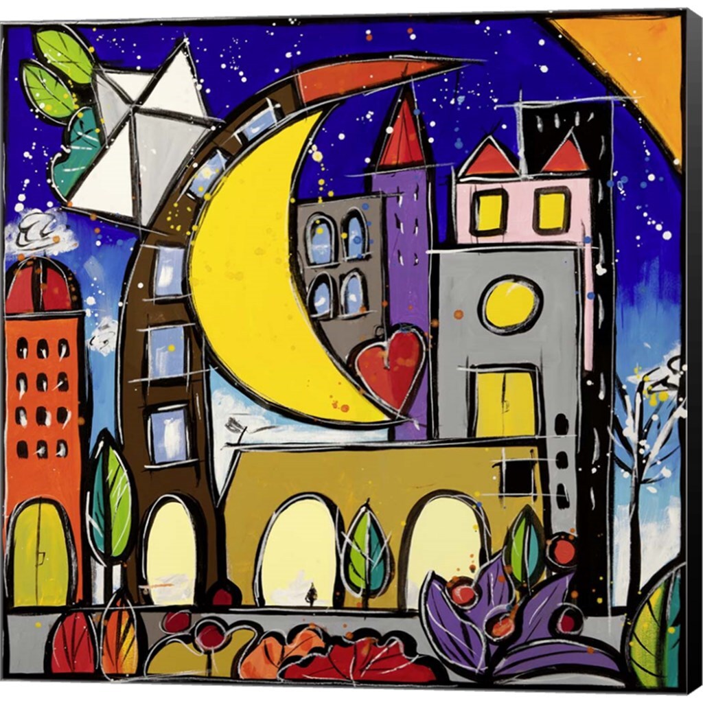 Hug by Wallas 24&#x22; x 24&#x22; Canvas Wall Art
