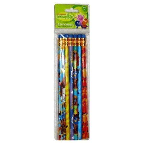 Backyardigans Wooden Pencils Pack Of 12 Yellow Green Blue Orange Purple No. 2