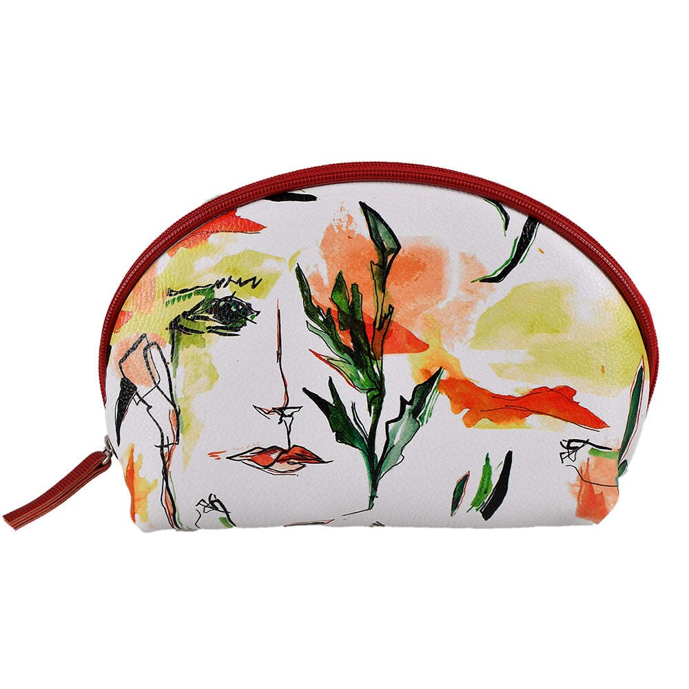 Green Traveling Face Make Up Bag