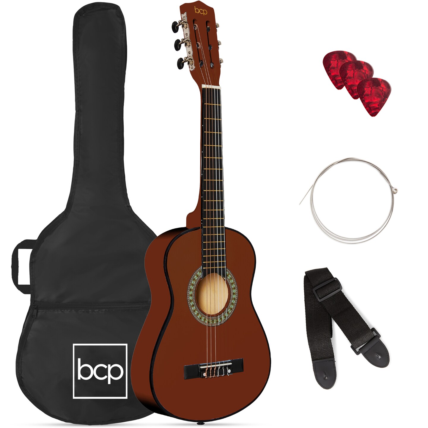 Best Choice Products 30in Kids Acoustic Guitar Beginner Starter Kit with Strap, Case, Strings
