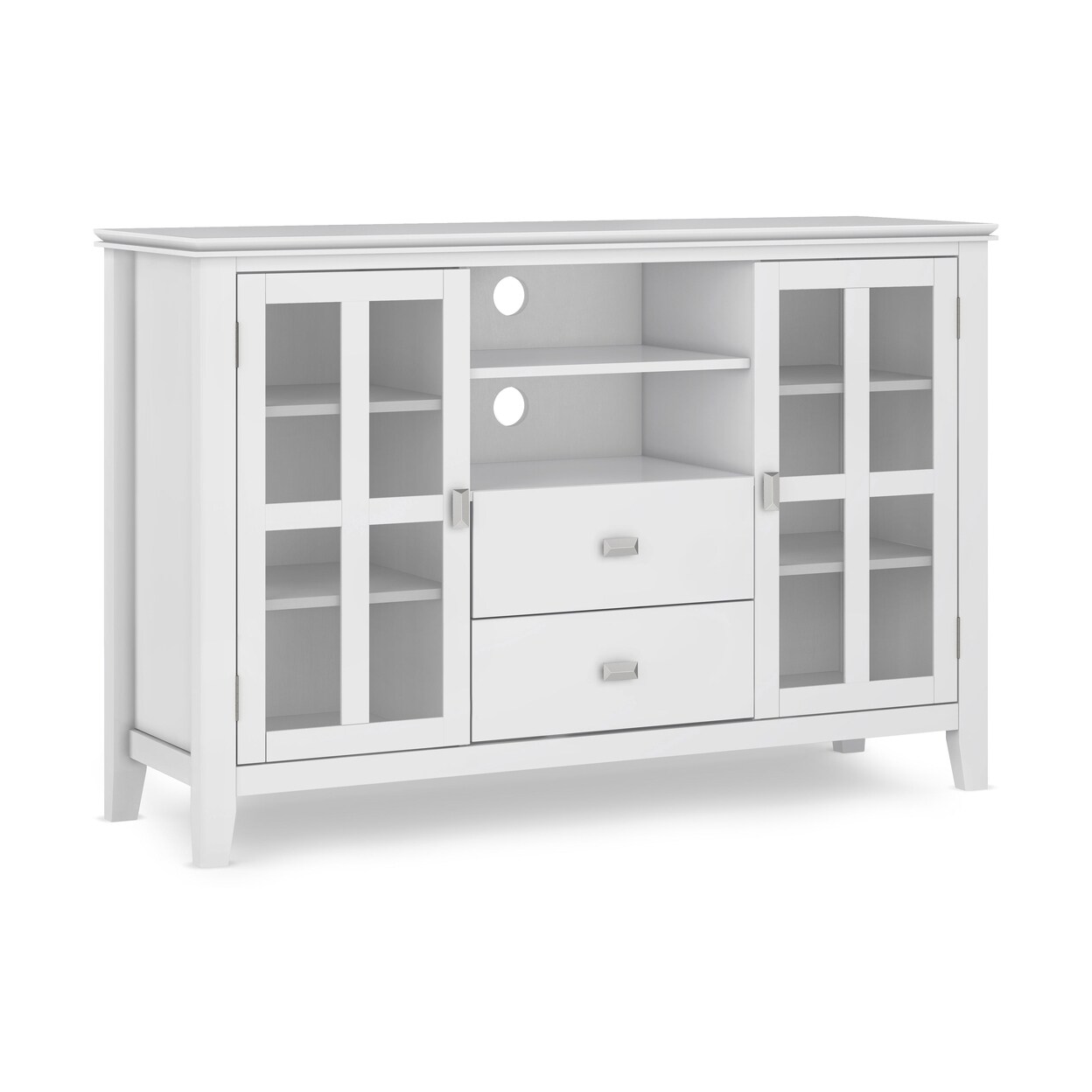 Simpli Home Artisan Solid Wood Universal Tv Media Stand, 54" , Contemporary