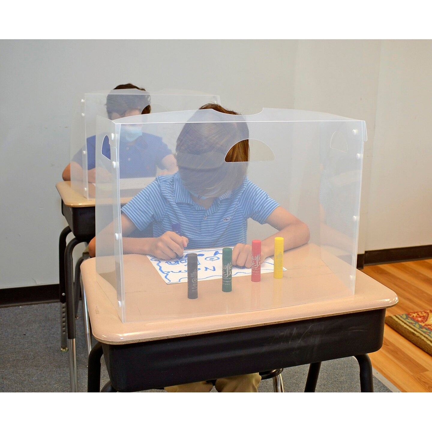 Personal Space&#x2122; Desk Dividers, PreK-Elementary, Frosted, Single