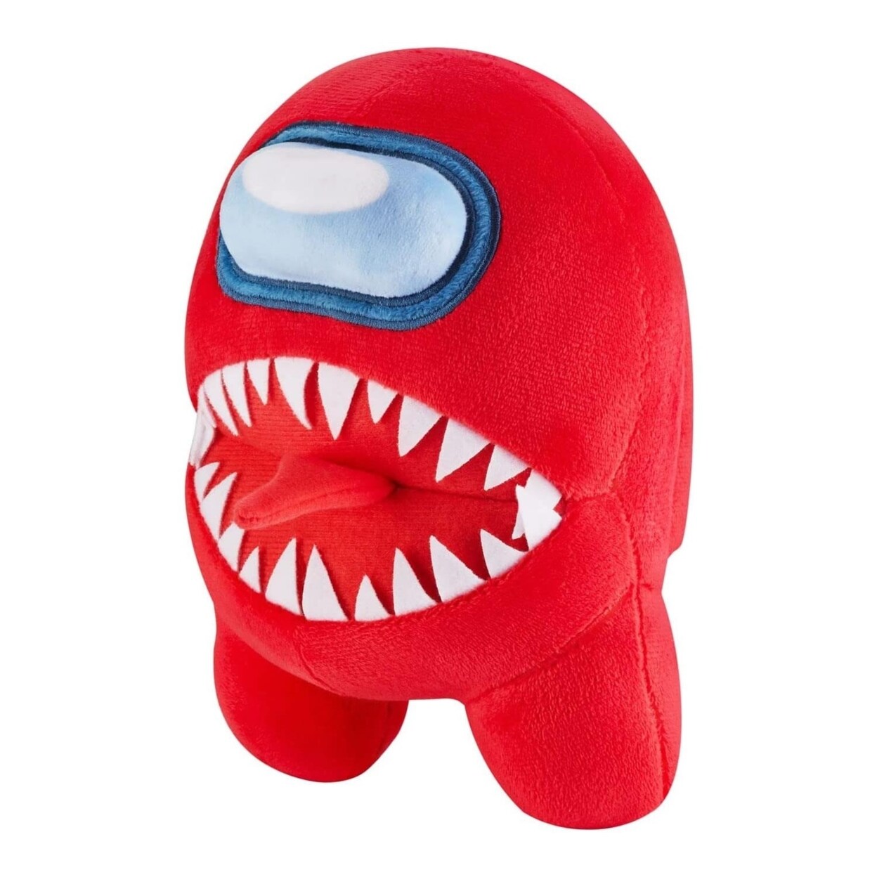 PMI International Among Us Plush Red Impostor Teeth Tongue Sticking Out 7" Character Doll