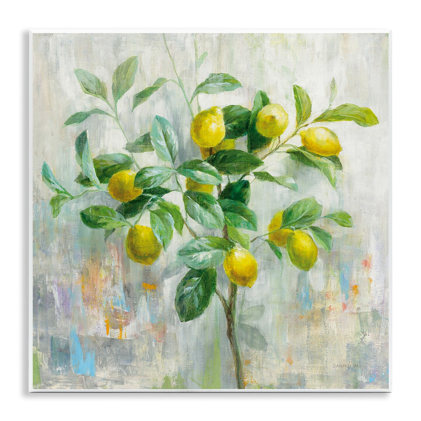 Stupell Industries Abstract Lemon Tree Branch Wall Plaque Art