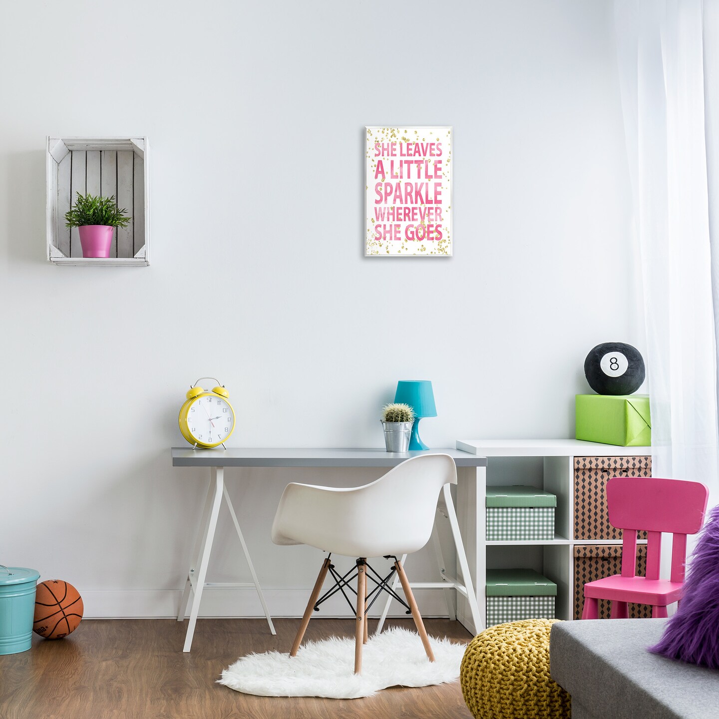 Stupell Industries Leaves A Little Sparkle Phrase Wall Plaque Art