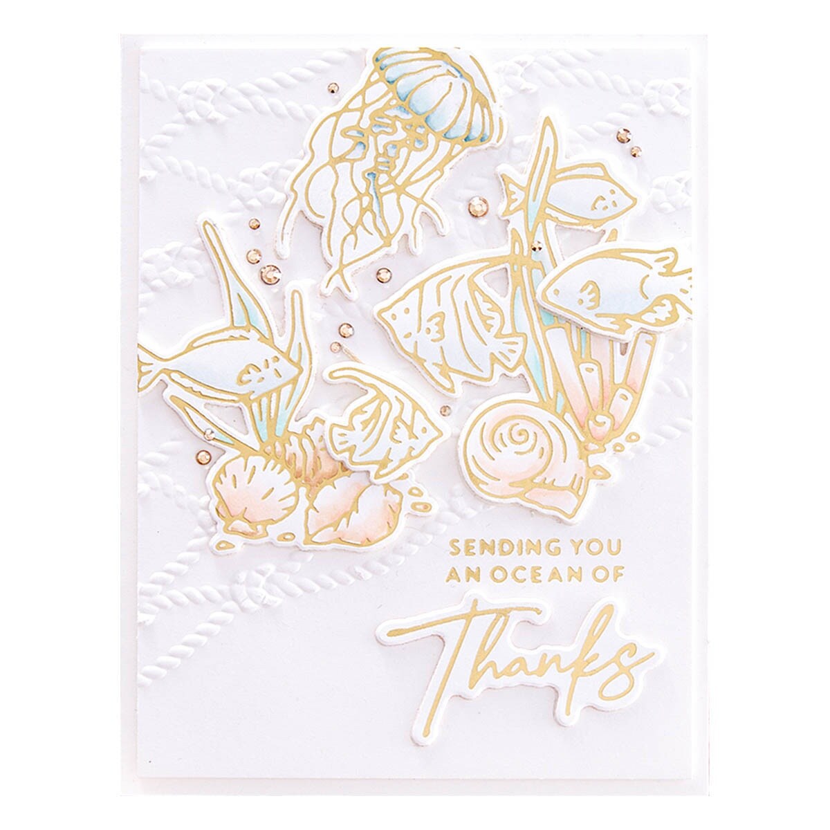 Spellbinders 3D Embossing Folder by Dawn Woleslagle-Cast Away