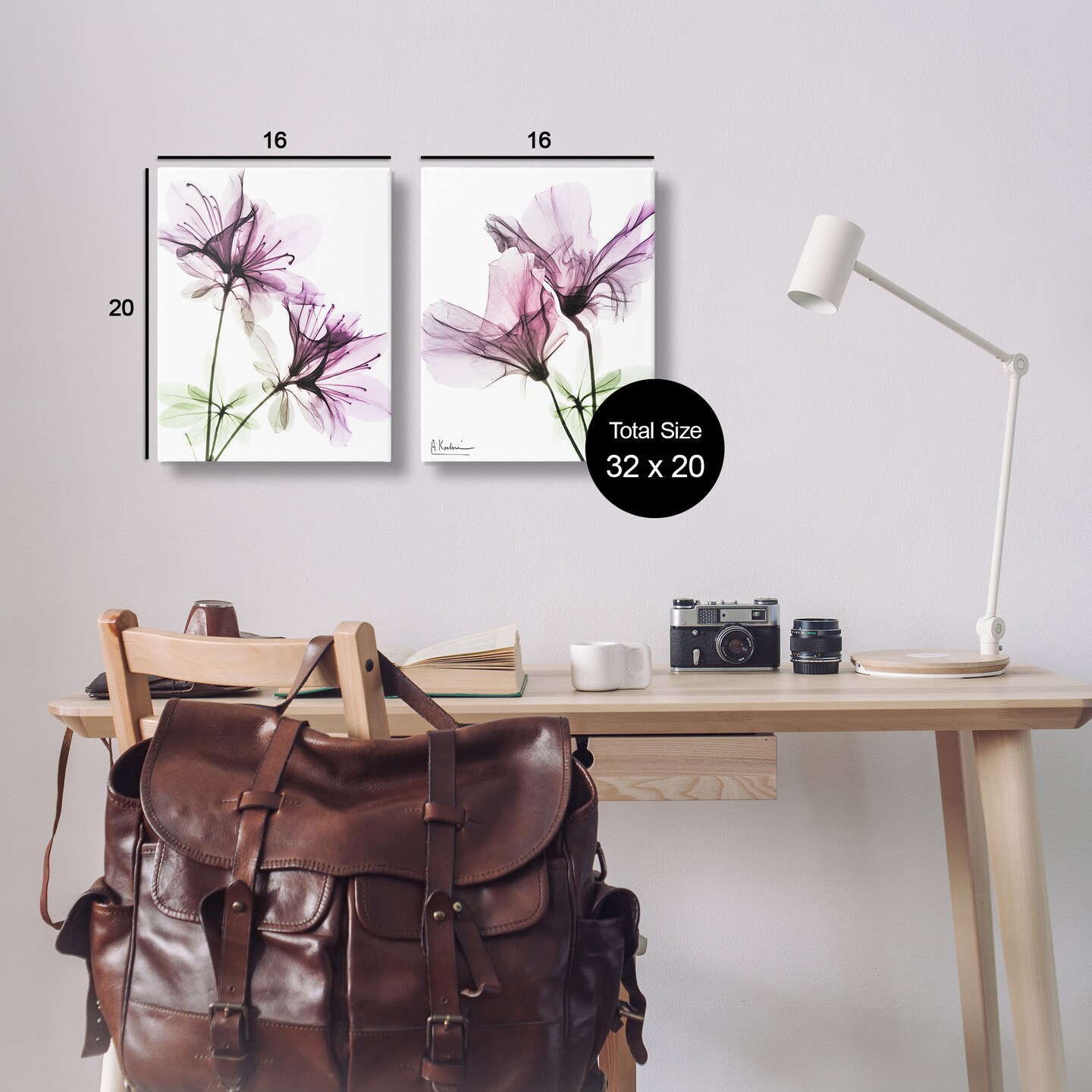 Stupell Industries Purple Flower Bloom Design Canvas Wall Art