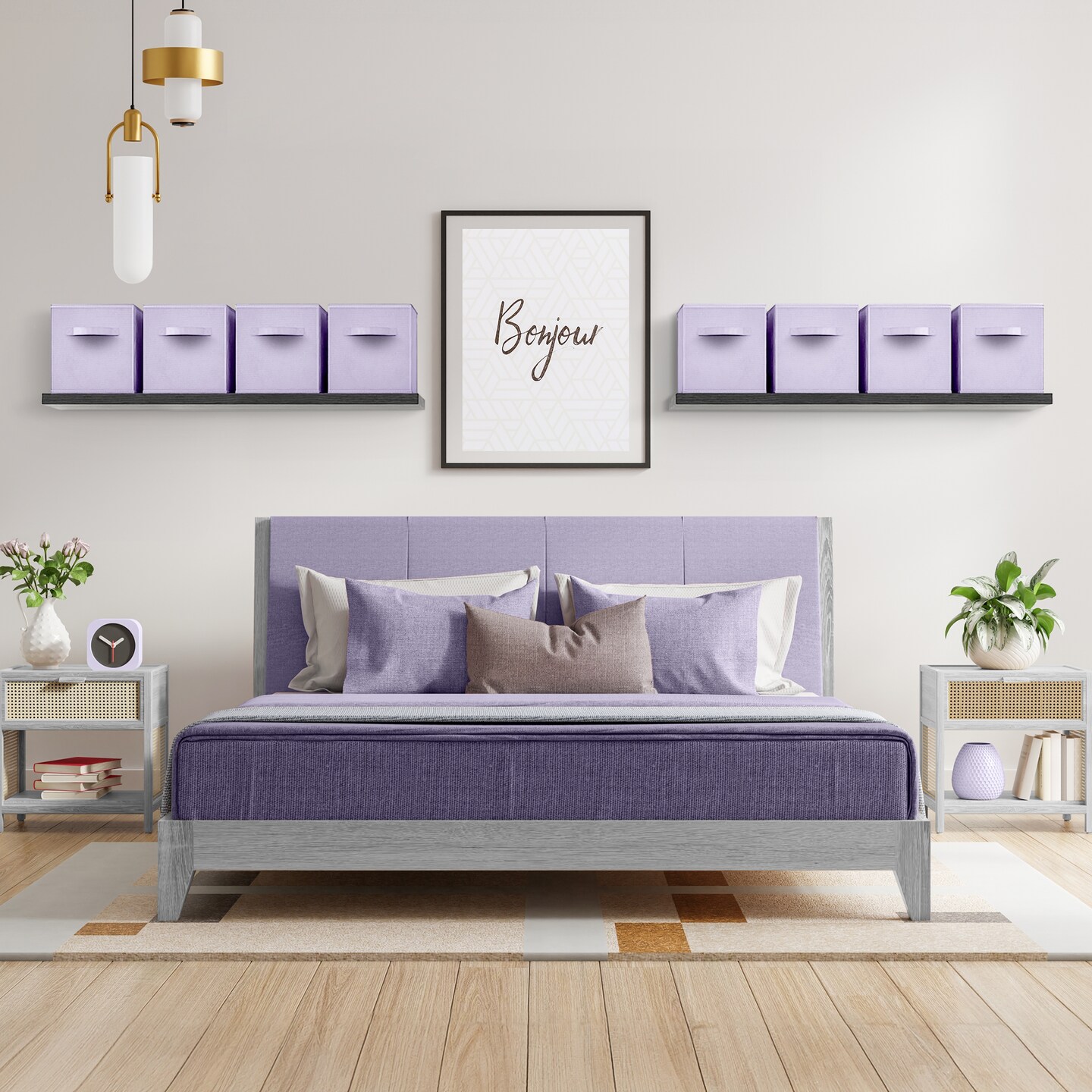 Sorbus 1-Pc 11 Inch Pastel Foldable Storage Cubes with Handles- for Organizing Home, Nursery, Closet and More